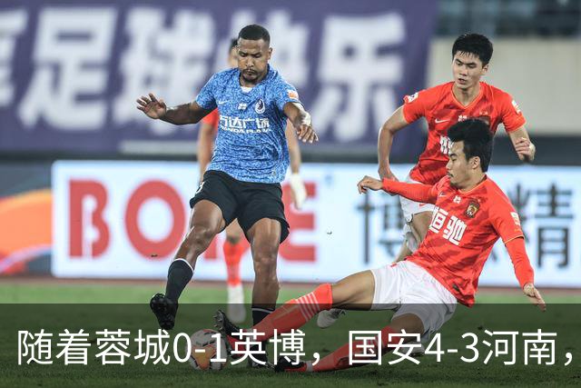 随着蓉城0-1英博，国安4-3河南，泰山5-3三镇，中超最新排名出炉